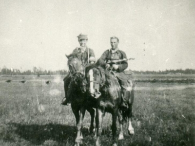 Żołnierze 6. Wileńskiej Samodzielnej Brygady AK, w tym Henryk Krzyszczak (z lewej)