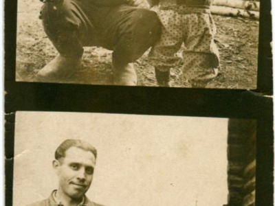      Mikołaj Kuszka z synem Eugeniuszem na zesłaniu w ZSRS