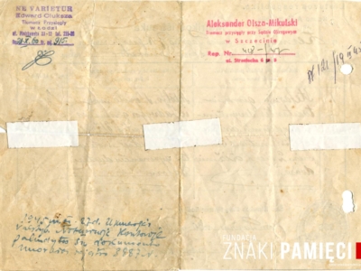 Metryka urodzenia Stefanii Uszpolewicz