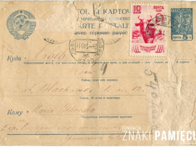 Korespondencja generała Franciszka Sikorskiego, wysłana z obozu w Starobielsku, do żony Marii