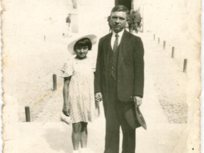 Ojciec Henryka Krzyszczaka –Stanisław z córką (siostrą Henryka) Janiną
