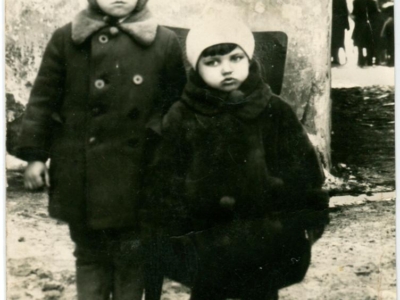 Henryk Krzyszczak (z lewej) z siostrą Janiną