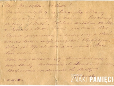 Korespondencja generała Franciszka Sikorskiego, wysłana z obozu w Starobielsku, do żony Marii