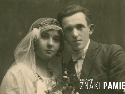 Alfons i Cecylia Neumanowie po ślubie