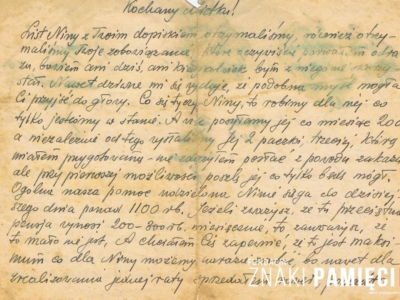 List do Mieczysława Popławskiego, wysłany mu do obwodu nowosybirskiego z Białegostoku przez Henryka Nizińskiego