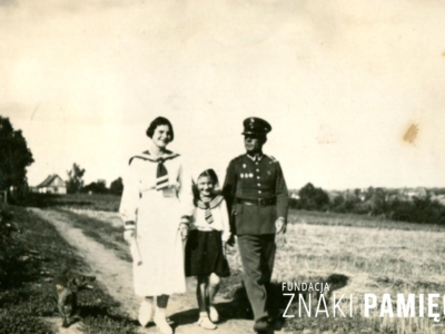 Stanisław i Eugenia Salczyńscy z córką Aliną