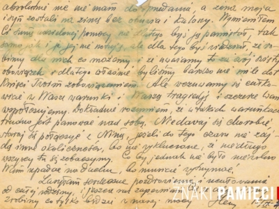 List do Mieczysława Popławskiego, wysłany mu do obwodu nowosybirskiego z Białegostoku przez Henryka Nizińskiego