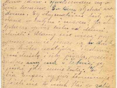 Korespondencja oficera Policji Państwowej – Wincentego Sosny – wysłana z obozu w Ostaszkowie