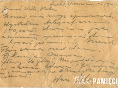      Korespondencja oficera rezerwy Zbigniewa Szmidta do żony