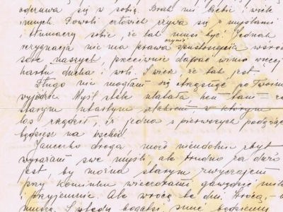      List wysłany przez nauczycielkę z okupowanej Polski do przebywającej na zesłaniu Janiny Popławskiej