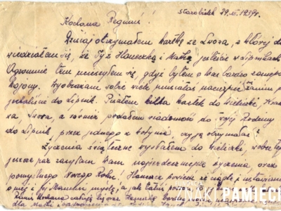 Korespondencja Jana Budzińskiego – zamordowanego w 1940 roku w ramach zbrodni katyńskiej – z żoną Reginą