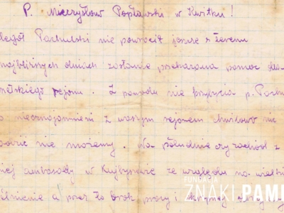 Pismo do Mieczysława Popławskiego z delegatury polskiej ambasady w Związku Sowieckim