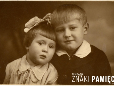 Rodzeństwo – Jerzy i Alicja Neumanowie (dzieci Ludwika i Stanisławy Neumanów)