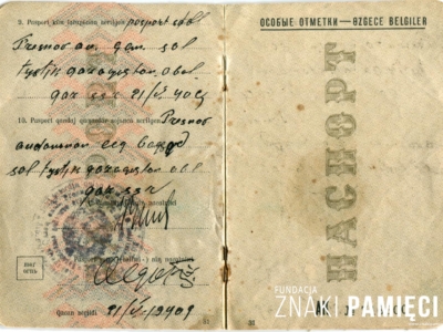 Sowiecki paszport polskiego zesłańca Karola Sokołowskiego