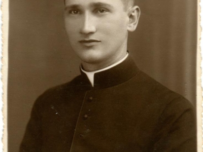      Ksiądz Apoloniusz Gliński z parafii w Grajewie