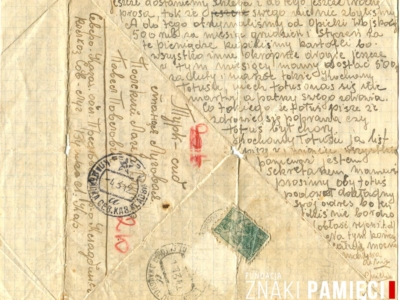 List Elżbiety Wutke wysłany z kołchozu Sow-ług do Pawła Wutkego przebywającego w Buzułuku w ośrodku formowania polskiej armii w ZSRS