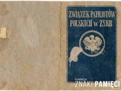      Legitymacja Związku Patriotów Polskich należąca do Heleny Nowickiej