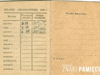 Legitymacja Związku Patriotów Polskich należąca do Lidii Korasiewicz