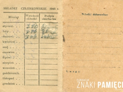   Legitymacja Związku Patriotów Polskich należąca do Jana Korasiewicza