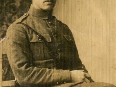 Żołnierz Wojska Polskiego w Słonimiu