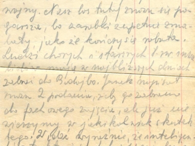 List Lidii Korasiewicz wysłany do rodziny z zesłania w głąb ZSRS