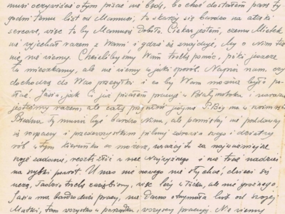 List do Janiny Popławskiej, przebywającej na zesłaniu na Syberii, wysłany przez Henryka Nizińskiego