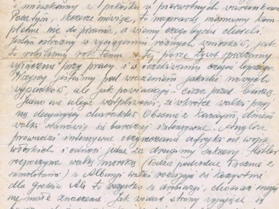 List do Janiny Popławskiej, przebywającej na zesłaniu na Syberii wysłany przez Henryka Nizińskiego