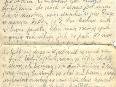      List Lidii Korasiewicz wysłany do rodziny z zesłania w głąb ZSRS