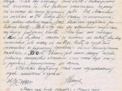 List do Janiny Popławskiej, przebywającej na zesłaniu na Syberii wysłany przez Henryka Nizińskiego