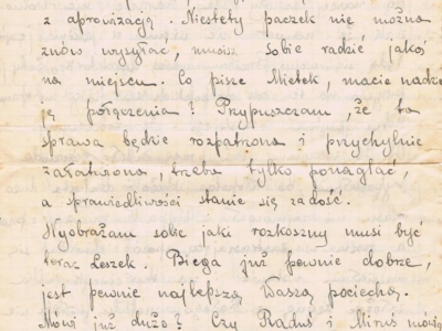      List do Janiny Popławskiej, przebywającej na zesłaniu na Syberii, wysłany przez Janinę Nizińską