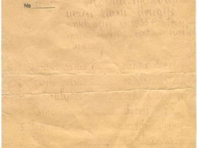      Świadectwo Włodzimierza Kowalczyka z II klasy Polskiej Szkoły-Internatu w Jurewieczu