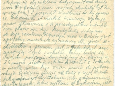 List Lidii Korasiewicz wysłany do rodziny z zesłania w głąb ZSRS