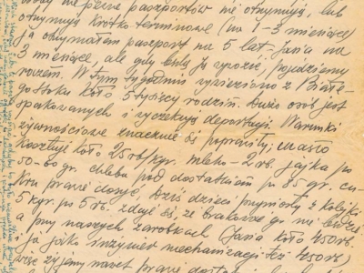 List do Janiny Popławskiej, przebywającej na zesłaniu na Syberii, wysłany przez Henryka Nizińskiego