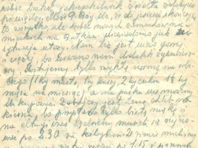 List Lidii Korasiewicz wysłany do rodziny z zesłania w głąb ZSRS