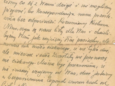 List do Janiny Popławskiej, przebywającej na zesłaniu na Syberii, wysłany przez Henryka Nizińskiego
