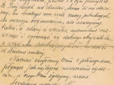 List do Janiny Popławskiej, przebywającej na zesłaniu na Syberii, wysłany przez Henryka Nizińskiego