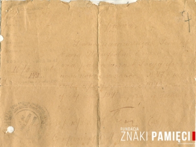      Zaświadczenie pracy dla Mikołaja i Heleny Gomzarów