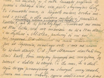      List do Janiny Popławskiej, przebywającej na zesłaniu na Syberii, wysłany przez Henryka NIzińskiego