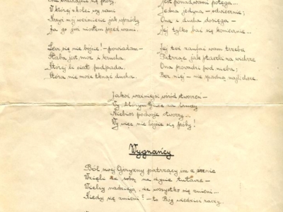 Wiesze księdza Hieronima Kwiatkowskiego z Żydaczowa zaprzyjaźnionego z deportowaną rodziną Korasiewiczów o losie polskich zesłańców w głąb ZSRS