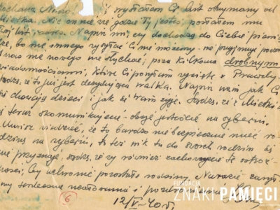 List do Janiny Popławskiej, przebywającej na zesłaniu na Syberii, wysłany przez Henryka Nizińskiego      