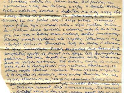 Gryps Jana Korasiewicza z więzienia w ZSRS do rodziny przebywającej na zesłaniu na Syberii