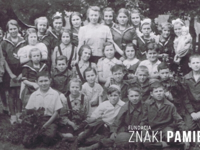 Wychowankowie domu dziecka w Zagorsku     