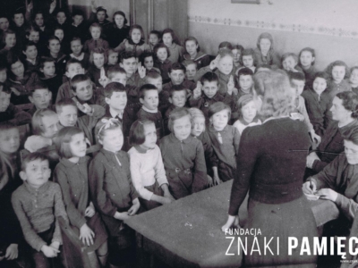 Zebranie wychowanków domu dziecka w Zagorsku