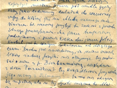 Gryps Jana Korasiewicza z więzienia w ZSRS do rodziny przebywającej na zesłaniu na Syberii