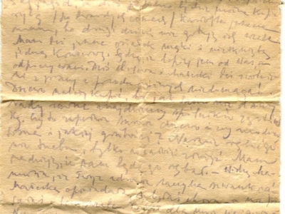 Gryps Jana Korasiewicza z więzienia w ZSRS do rodziny przebywającej na zesłaniu na Syberii