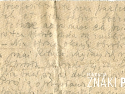 Gryps Jana Korasiewicza z więzienia w ZSRS do rodziny przebywającej na zesłaniu na Syberii