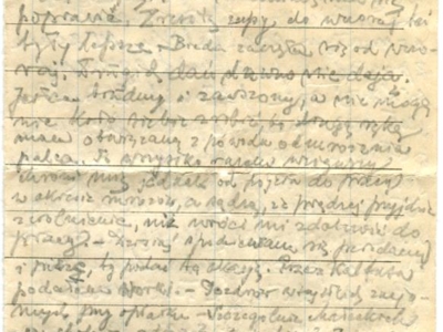 Gryps Jana Korasiewicza z więzienia w ZSRS do rodziny przebywającej na zesłaniu na Syberii