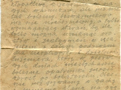 Gryps Jana Korasiewicza z więzienia w ZSRS do rodziny przebywającej na zesłaniu na Syberii