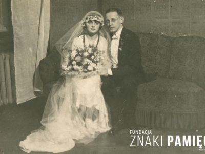      Lidia Piątkiewiczówna i Jan Korasiewicz po ślubie