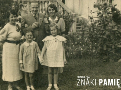 Jan i Lidia Korasiewiczowie z dziećmi i siostrą Jana – Zofią Kamieńską